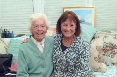 Shirley Mann with ATA pilot, Mary Ellis